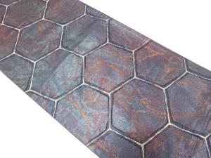 亀甲模様織り出し　袋帯